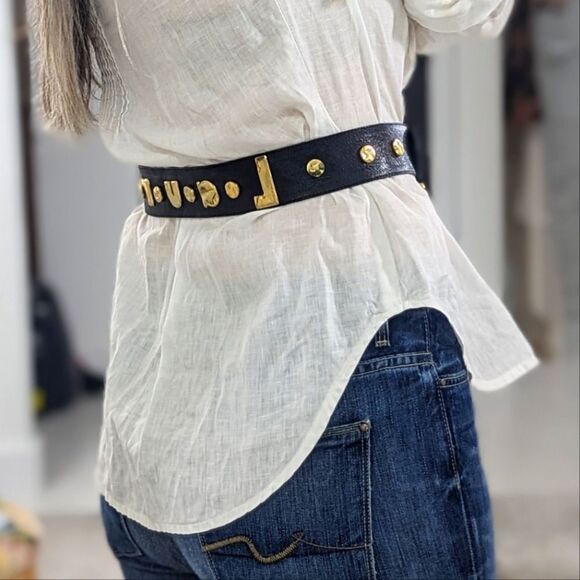 Vintage Laurel by Escada Leather Belt - Picture 3 of 5